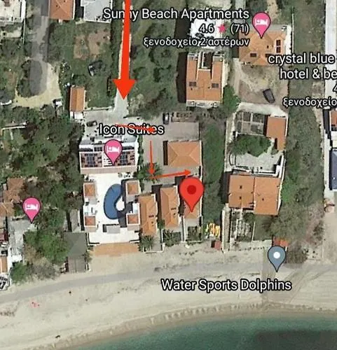 펜션 Thassos Lovely Maisonette By The Sea